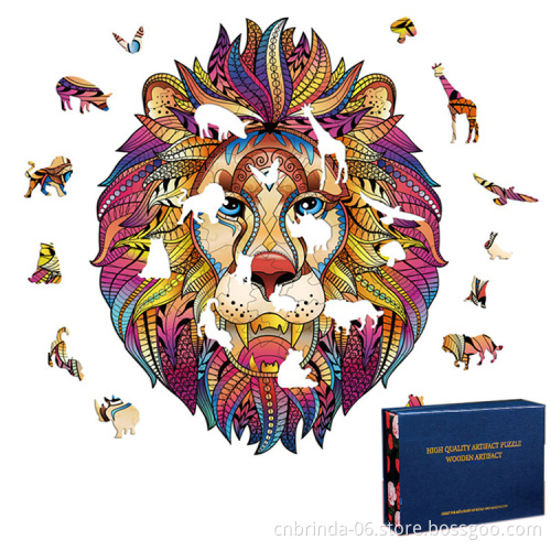 Jigsaw wooden puzzle toys wood craft kids gift for birthday christmas Small kids 3d game puzzle toy educational wooden puzzle